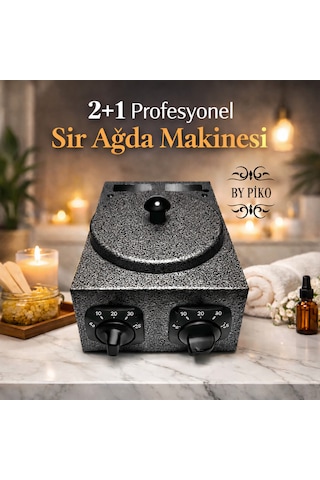 By Piko 2+1 Profesyonel Sir Ağda Makinesi Paslanmaz Çelik