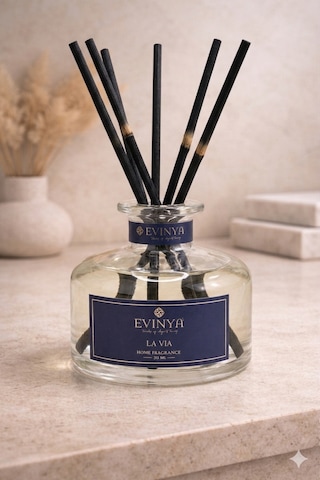La Via Bambu Çubuklu Oda Kokusu 200 Ml Premium & Kalıcı Reed Diffuser Bergamot