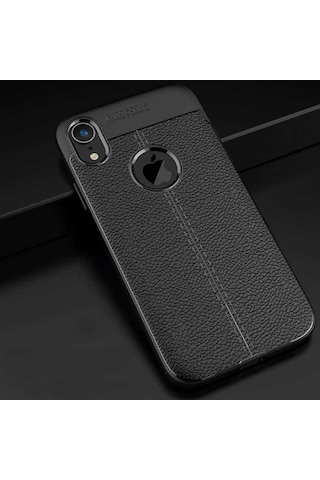 Apple Uyumlu iPhone XR 6.1 Kılıf Zore Niss Silikon Kapak-Siyah