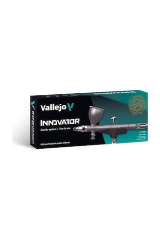 Vallejo 90001 Innovator Çift Hamleli Double Action 0.2 ve 0.3 MM Memeli 9 ML Hazneli Boya Tabancası