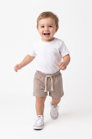 MiaBaby Bebek Müslin Şort Bej