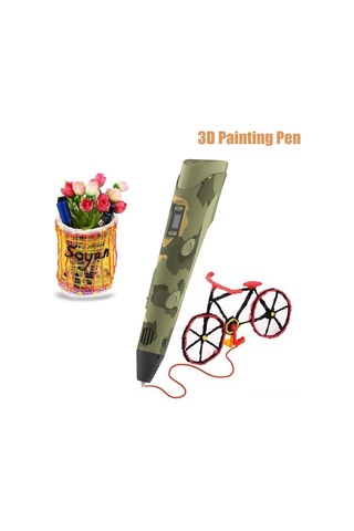 Kangvka Mavi 3d Boyama Kalemi, Sayısal Ekranlı, Pla/abs Uyumlu, Sessiz Hareketli, Usb Kablolu, 160-230 C Isı Ayarı,立体 Sanat Oluşturma Aleti