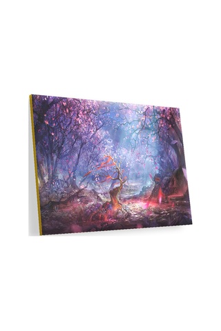 Cakasepetim Fantazi Sanat Ağaçlar Ve Nehir Görseli Ahşap Mdf Tablo