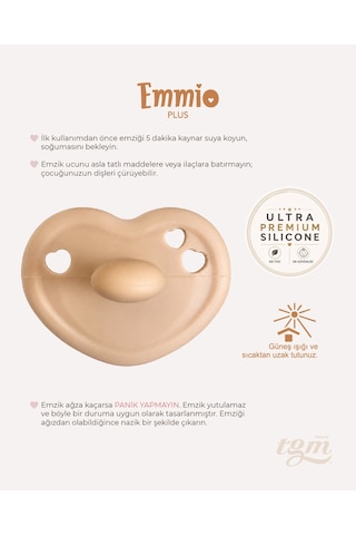Tgm Baby Ultra Premium Silikon Kalpli Emzik Plus Açık Kahverengi