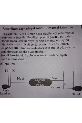 Ford Connect 2000-2020 Amerikan Park Sinyal Modülü