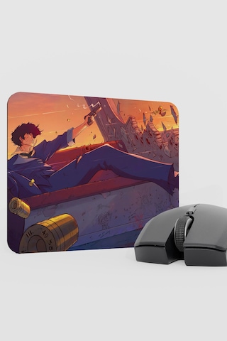 Cowboy Bebop Anime V5 - 22x18 Gaming Gamer Kauçuk Kaymaz Taban Mouse Pad Fare Altlığı