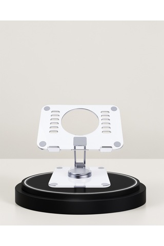 Ayarlanabilir Tablet Standı, Şeffaf, Kaymaz Silikon Tabanlı