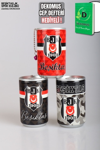 "dekomus Cep Defteri Hediyeli" Lisanslı Beşiktaş "tekli" Coke Tasarım Islak Mendil Altın