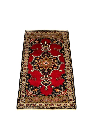 Burak Halı El Dokuma Kırmızı 88 x 142  CM %100 Yün Kök Boya Yörük Halısı