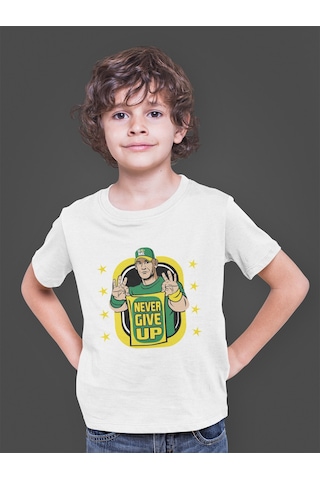 Bumeta John Cena Never Give Up American Güreşi Çocuk Tişört T-shirt Beyaz Bumeta John Cena Never Give Up American Güreşi Çocuk Tişört T-shirt Beyaz