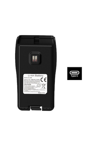 Bl-a88 Type-c Batarya 3.7v 1200mah Baofeng E88 Telsiz Bataryası, E88 Telsiz Pili.