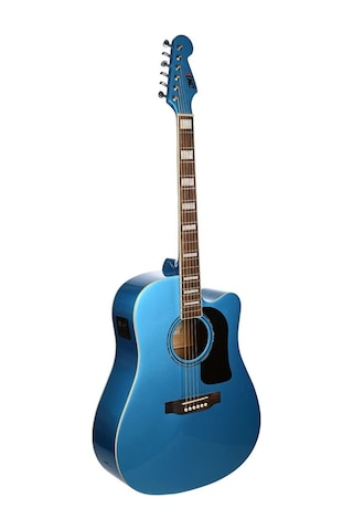 Dmx Guitars Dag100ce Bl Elektro Akustik Gitar Blue