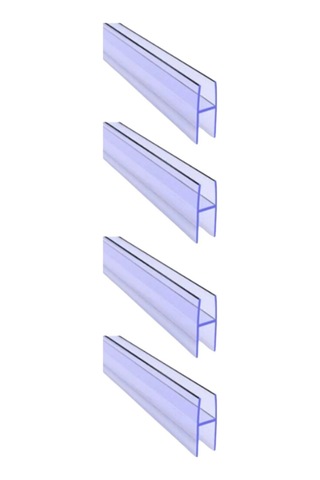 8 X 10 Mm Büyük H Cam Balkon Şeffaf Fitil 4 Adet 200 Cm 2 M