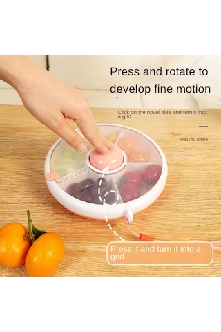 Dianziye Çocuk Atıştırmalıklarını Saklamak İçin Dönen, Kapaklı, Muhafaza Eden Taşınabilir Atıştırma Kutusu Yeşil