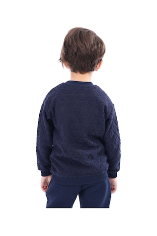 Toontoy Unisex Çocuk Nakışlı Sweatshirt Lacivert