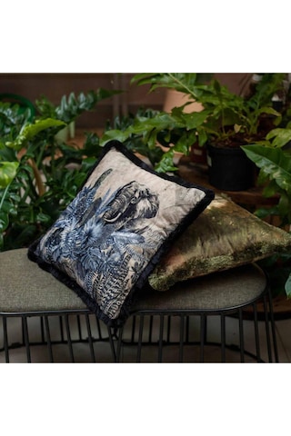 Fil Tasarımlı Yastık/kırlent Dolgu Boncuk Elyaf, Ulusl. Yıkama Ve Solmama Sertifikası Çok Renkli