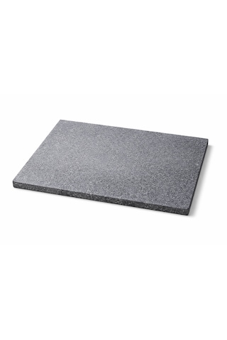 %100 Doğal Bazalt Steak Pişirme Taşı Mangal Taşı Fırın Taşı 30x30x2 Cm