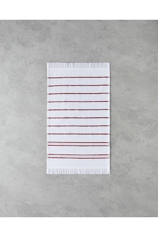 English Home Stria Pamuk Kurulama Bezi 30x50 Cm Bordo
