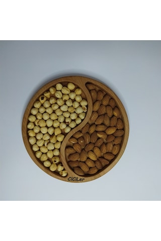 Yin Yang Ahşap Çerezlik Kahvaltılık