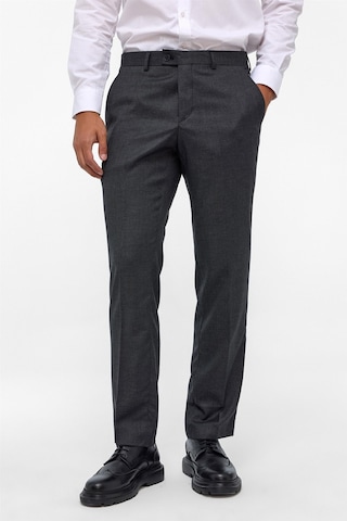 Süvari Siyah Regular Armürlü Pantolon-38627 Siyah