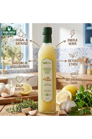 Taşköprü Sarımsak Limon Kürü 500 Ml - Geleneksel Fermente Karışım