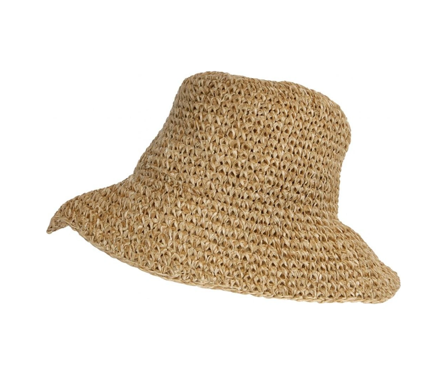 Kumtaşı Tonlu Dokuma Rafya Şapka Çok Renkli