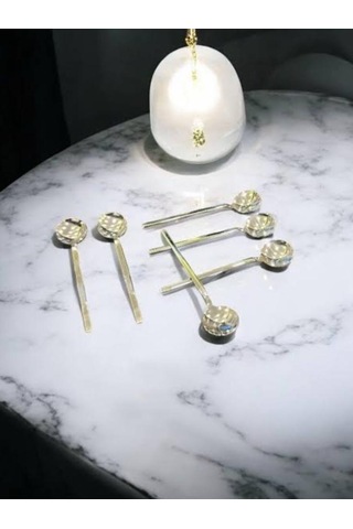 Tiamo Rio Sade Paslanmaz Çelik Çay Kaşığı 6 Lı Set Zamansız Şıklık Paslanmaz Çelik