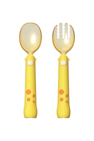 Maiyame 6 Aydan Büyük Bebekler İçin Egzersiz Çatal Kaşık Seti - Silikon Uçlu, 360 Eğilebilir, Isı Dayanıklı, Taşınabilir Depolama Kutusu Mavi