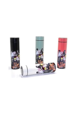 Anime Baskılı Dijital Göstergeli Termos 500 Ml Model 2 Çok Renkli