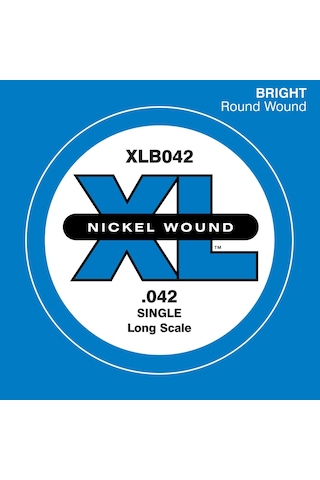 D'addario Xlb042 Xl Nickel Wound Bas Gitar Tek Teli - 0.042 İnç Aksesuar 0.042 İnç Kalınlık, Karakteristik Xl Nickel Wound Parlaklığı, Mükemmel Projeksiyon Ve Dayanıklı Yapı D'addario Xlb042 Xl Nickel Wound Bas Gitar Tek Teli - 0.042 İnç Aksesuar 0.042 İnç Kalınlık, Karakteristik Xl Nickel Wound Parlaklığı, Mükemmel Projeksiyon Ve Dayanıklı Yapı