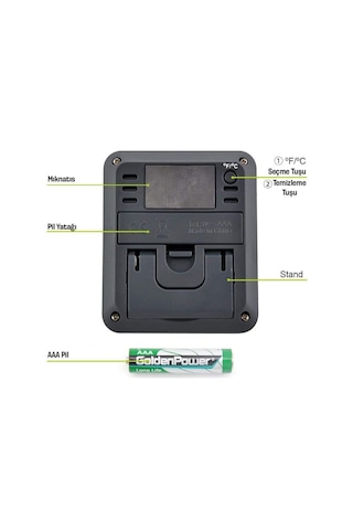 Thermopro Tp50 Termometre İç Mekan Dijital Sıcaklık Ve Nem Ölçer - 2 Adet