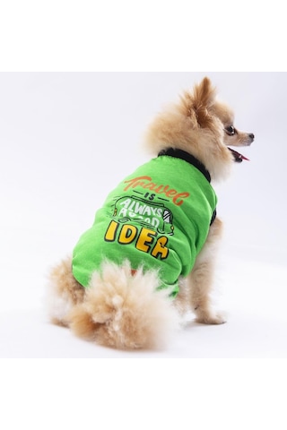 Pawstar Yeşil Travel Kedi Köpek Tişörtü Kıyafeti