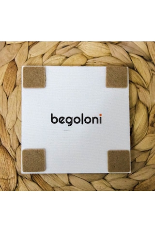 Baskılı Doğaltaş Bardak Altlığı - Doğal Taş Bardak Altı Tekli Nazar Boncuğu Çok Renkli