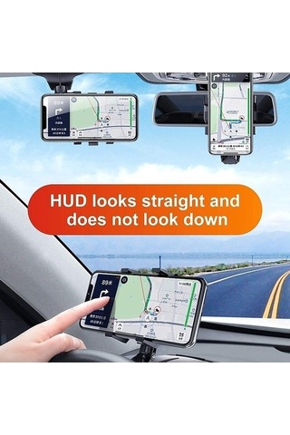 Pazly 360 Dönebilir Araç Tutucu, Tüm Telefonlara Uyumlu, Ayarlanabilir Stand Klipsi İphone Android İçin -