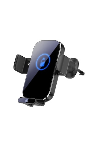 Youtek 66w Hızlı Şarjlı Akıllı Araç Telefon Tutucu - Dokunmatik Açılış, 360 Dönebilir, Tip-c Bağlantı Siyah