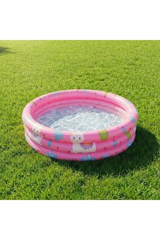 Alpaca 3-halkalı Şişme Çocuk Havuzu 100 Cm X 30 Cm Pembe 57167