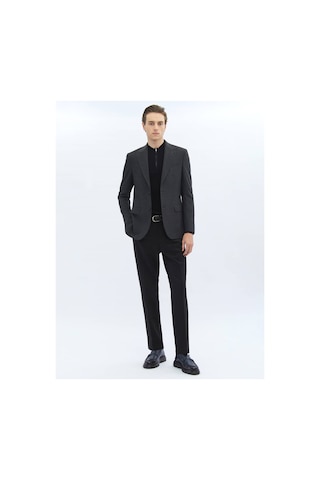 Kip Antrasit Desenli Modern Fit Ceket 6 Drop Antrasit