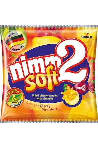 Storck Nimm2 Soft Karışık Meyve Aromalı Şeker 116 G