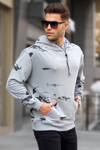Madmext Madmext Boyalı Gri Erkek Sweatshirt 5291-boyalı Gri Boyalı Gri
