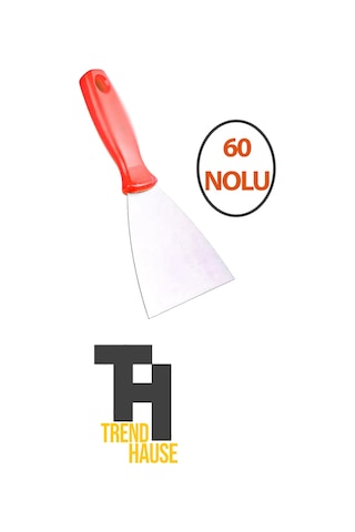 Spatula Paslanmaz Çelik 60 No'lu Plastik Saplı Çok Amaçlı