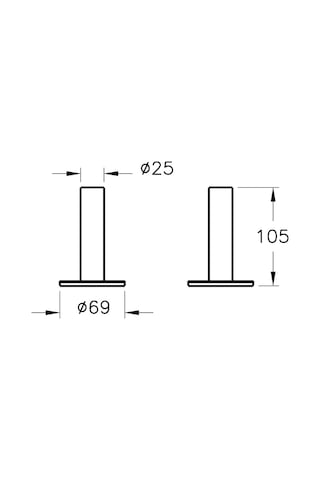 A44896 VitrA Origin Diş Fırçalığı Tekli-yerden