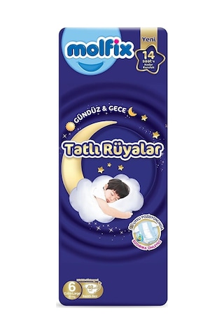 Molfix Bebek Bezi Sweet Dreams Extra Large 6 Numara 48'li 2 Paket
