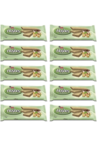 Eti Hoşbeş Fındık Kremalı Gofret 10 x 142 G