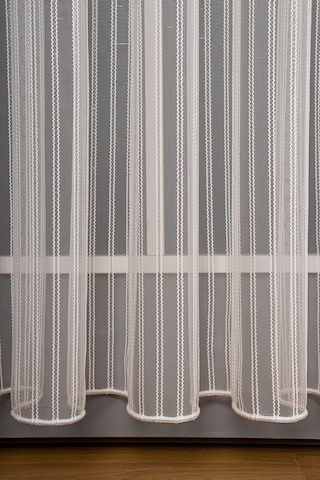 Çift Makarna Simli Armür Düz Tül Perde