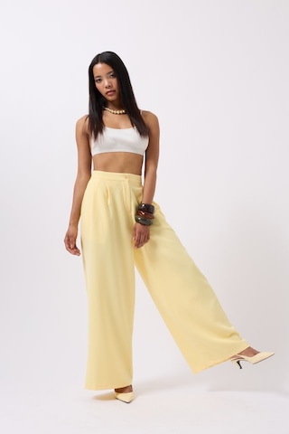 Etiler Collection Casual Yüksek Bel Pantolon Sarı