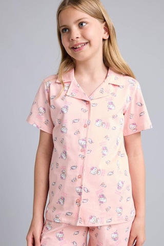 Defacto Hello Kitty Lisanslı Regular Fıt Desenli 2li Pijama Açık Pembe Takımı Kız Çocuk H2765a826sppn125 Pembe-pn125