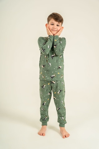 Rolypoly Erkek Çocuk Space Yeşil Uzun Kol Pijama Takım Rp3888-c-v1 Rp3888-c-v1
