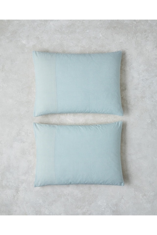English Home Petit Check Pamuklu 2'li Yastık Kılıfı 50x70 Cm Sarı-yeşil Sarı-yeşil