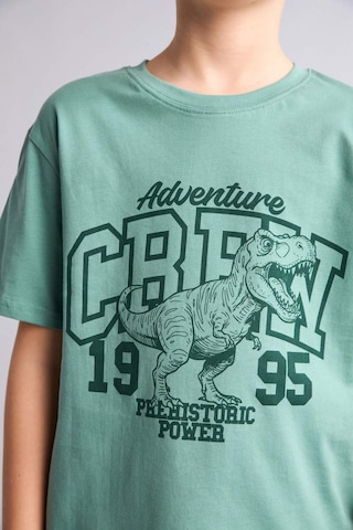 Defacto Baskılı Tişört Şort Pijama Takımı Erkek Çocuk G8829a826hsgn1095 Yeşil-gn1095