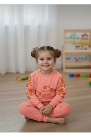 Mutlu Bebe Kız Çocuk İkili Takım Kırmızı